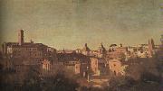  Jean Baptiste Camille  Corot The Forum seen from the Farnese Gardens